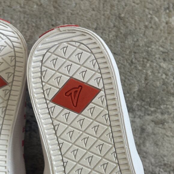 Sperry x Jaws Shoes Womens 6 Crest Vibe Red White Striped Slip On Sneakers - Picture 10 of 10